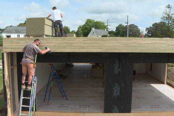 France 3 Région, une maison en carton sans béton construite en moins d'une semaine