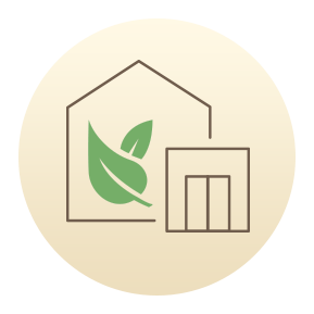 Maison écologique, construction bois carton